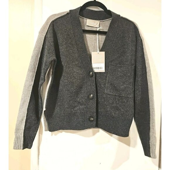 NWT Everlane Women’s 100% Wool Gray Cardigan Sweater Size XXS Warm Comfy Ethical - Picture 1 of 11